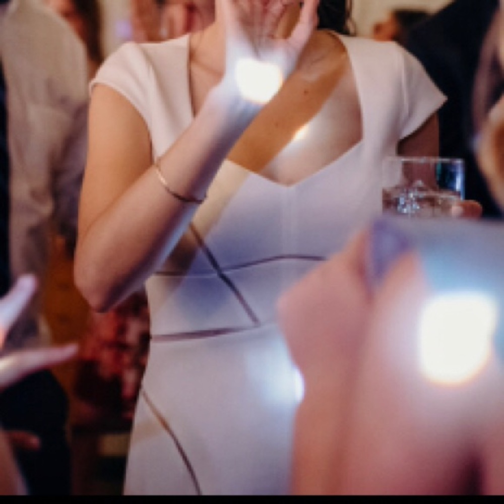 White cocktail dress